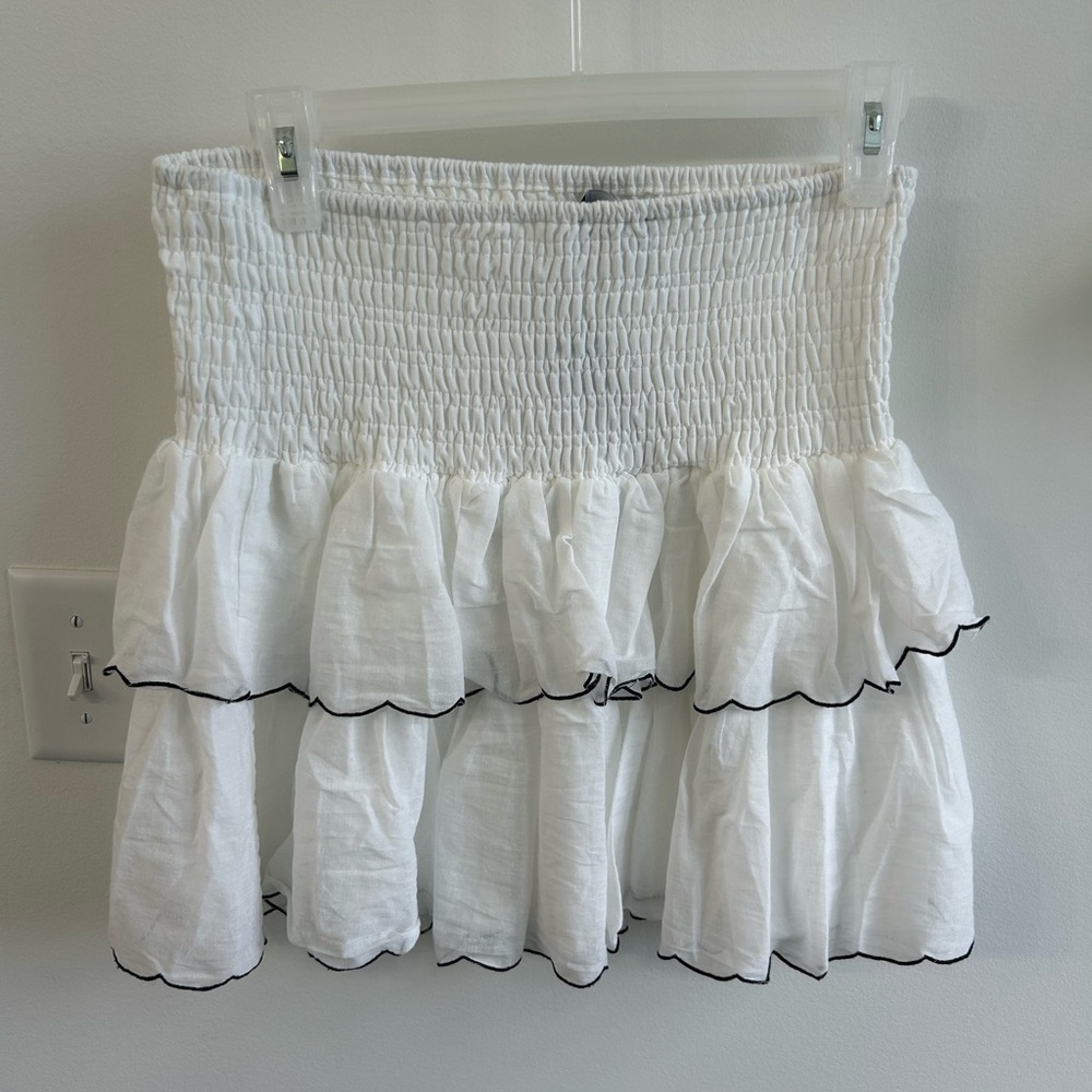 Lulus White Ruffled Skirt